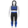 Moggemol Girls Dance Outfits Cropped Hoodie Tank Tops Jogger Pants Set Hip Hop Jazz Street Dancing Clothes 2#Blue00A 16 Years view 3