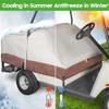10L0L Waterproof Golf Cart Seat Cover, Universal for Yamaha EZGO Club Car 2+2 Seats Rain Covers | 600D Oxford Golf Cart Seat Protective Covers | Rain & Dust Protection | Easy On/Off for Daily Use view 3