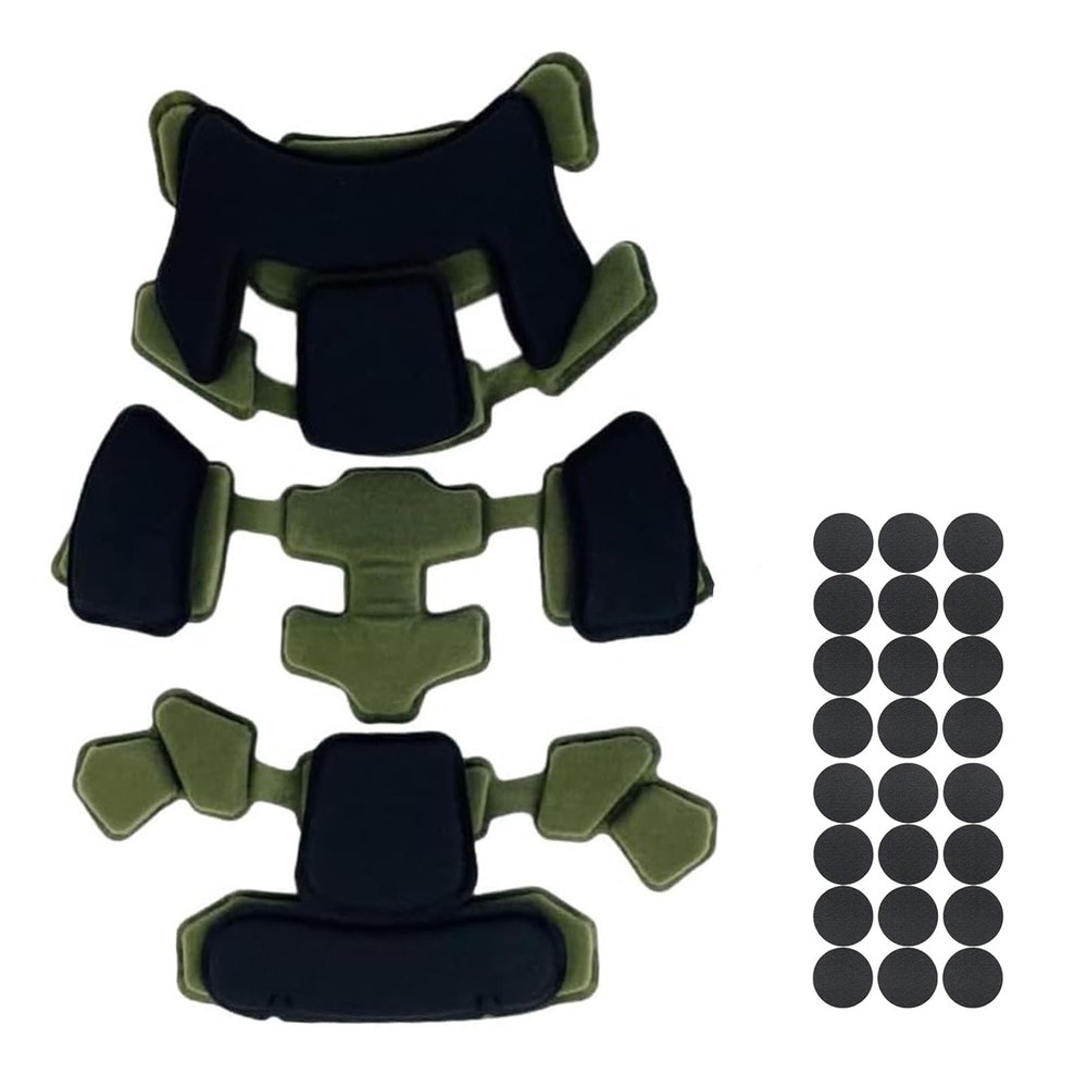 ATAIRSOFT Tactical Helmet Protective Pads Universal Replacement Internal Memory Foam Mat Kits Set Compatible for Fast/ACH/MICH/USMC/PASGT/EX/Maritime/IBH