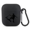 Stunt Scooter Case Cover Portable Headphone Case Protective Cover with Keychain Compatible with AirPods 1&2 view 1