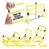 Kvittra Adjustable Speed Training Hurdles Fitness & Speed Training Equipment with Agility Ladder - Plyometric Fitness & Speed Training  Hurdle/Obstacles for Soccer, Football, Track & Field view 2