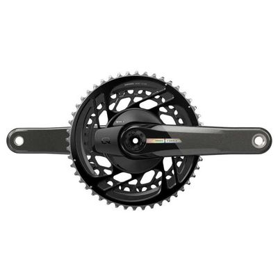 SRAM Force AXS Power Meter Crankset - 175mm, 2X 12-Speed, 46/33t, Direct Mount, Dub Spindle Interface, Iridescent Gray,
