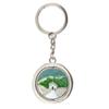 China Beijing Keychain Car Keys Decoration Accessories Double Sided Rotating Crystal Key Chain Souvenir Gift view 1