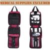First Aid Kit Survival Backpack Emergency Trauma Kit EMT Medical Pouch Outdoor Tactical Gear Set Organizer Military Grade Rip-Away Molle Pouch Bag for Camping Car Hunting Hiking Adventures (BAG ONLY) view 2