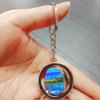Bahamas Paradise Nassau Keychain Car Keys Decoration Accessories Double Sided Rotating Crystal Key Chain Souvenir Gift view 2