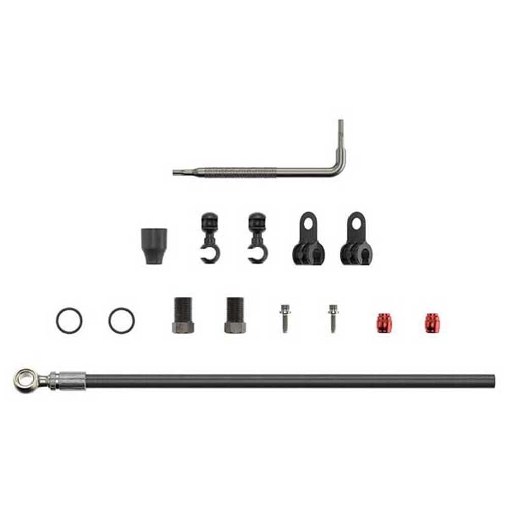 SRAM Disc Brake Hose Kit - 2000mm Black Hydraulic Brake Line with Silver Banjo Fitting for SRAM and Avid MTB Hydraulic Disc Brakes, OE Replacement, Compatible with G2 RSC, Juicy ULT & More, Pe