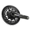 SRAM Force AXS Power Meter Crankset - 170mm, 2X 12-Speed, 48/35t, Direct Mount, Dub Spindle Interface, Iridescent Gray, D2 view 2
