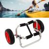 Foldable Kayak Trolley,Kayak Trolley Aviation Aluminum 25cm Diameter PU Wheel Adjustable Folding Boat Carrier Cart Accessories view 3