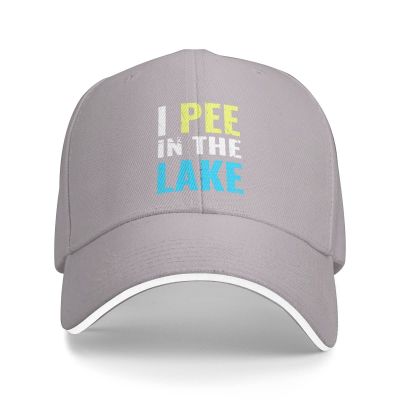 I Pee in The Lake Hat Mens Womens Classic Baseball Cap Trucker Hats Summer Caps Adjustable Sunhat Gray