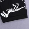 Baby Boy Outfits Children's Summer Cartoon Print Short Sleeved Shorts Two Piece Set Boys' Casual T (Black, 3-4Years) view 2