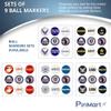 PinMart Officially Licensed United States Veteran Marine Corps Bundle Pack of 9 Golf Ball Markers - Golf Accessories for Men and Women  Magnetic Veteran Ball Markers Set of 9 view 3