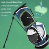 RIFWOVE Golf Stand Bag for Men & Women, Golf Stand Bag with 5 Way Divider Portable, Golf Stand Bag for The Driving Range, Stylish Design, Lightweight and Compact, Strong Zipper view 3