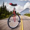Gdrasuya10 24" Wheel Unicycle Leakproof Tire Wheel Cycling Height Adjustable Wheel Unicycle Modern Steel Wheel Unicycle for Outdoor Sports Daily Fitness Exercise Health (24"/Red) view 2