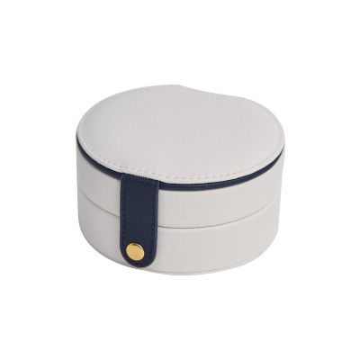 ALKANI Travel portable ring jewelry storage box stud earrings jewelry jewelry storage box multi-layer jewelry box 11 * 11 * 5.8cm white