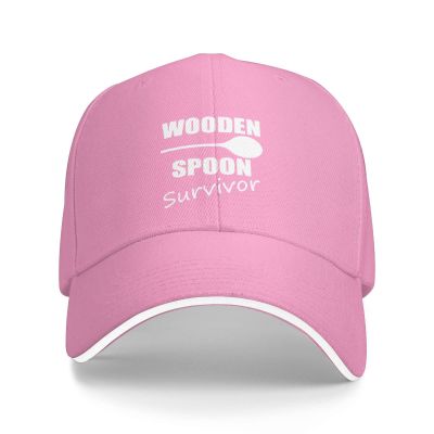 Wooden Spoon Survivor Hat Mens Womens Novelty Baseball Cap Dad Hats Summer Caps Adjustable Sunhat Pink