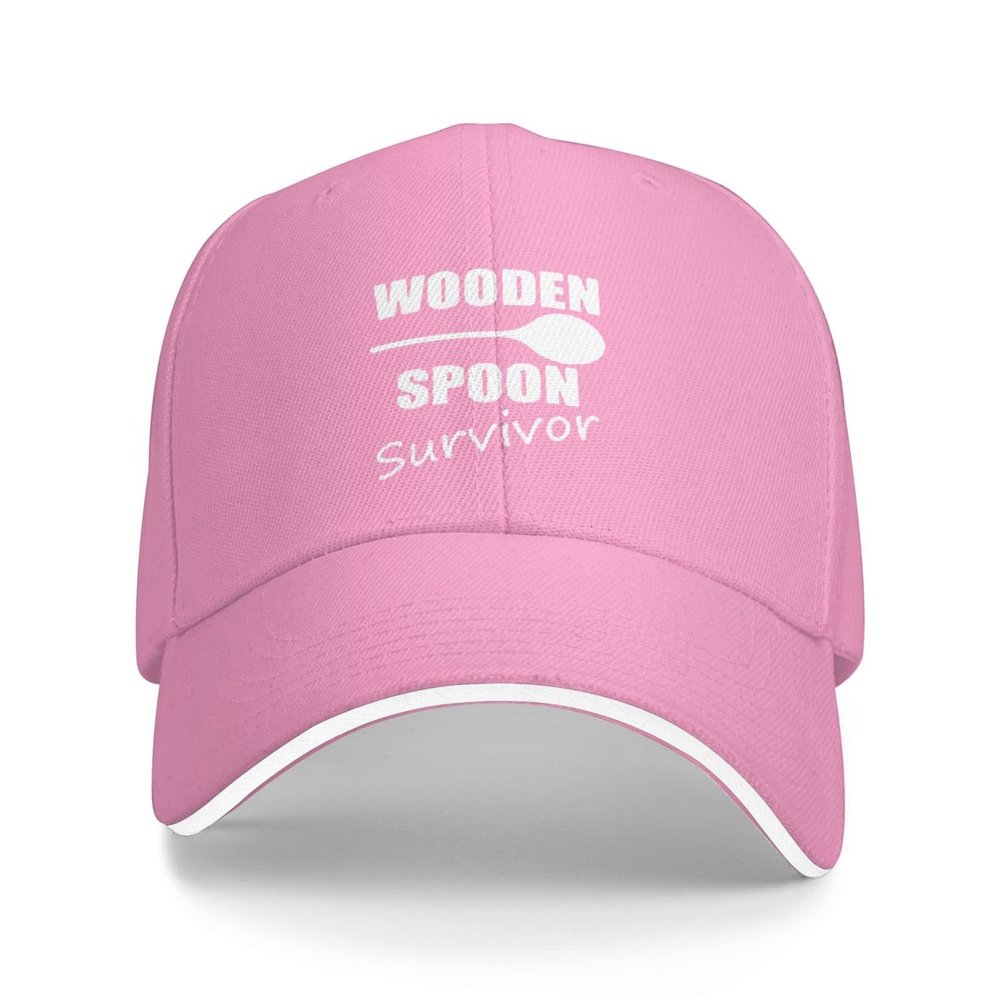 Wooden Spoon Survivor Hat Mens Womens Novelty Baseball Cap Dad Hats Summer Caps Adjustable Sunhat Pink