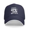 Corks are for Quitters Hat Mens Womens Classic Baseball Cap Trucker Hats Summer Caps Adjustable Sunhat Navy Blue view 1