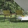 vidaXL Foldable Camping Chairs in Green - Lightweight and Portable Oxford Fabric Outdoor Patio Furniture with Powder-Coated Steel Frame, Ideal for Camping, Picnics, Concerts, and Sports Events view 2