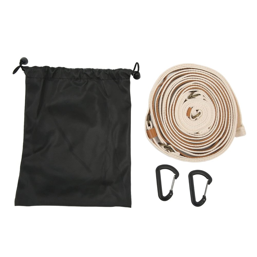 Pilipane Campsite Storage Strap, 16 4ft Multipurpose Outdoor Tent Camping Storage Strap, Portable Travel Clothesline, for Hanging Water Bottle, Mug, Camping Lights, Clothes
