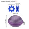PATIKIL Tennis Vibration Dampener in Purple Gift Case, 6 Pack Shock Absorber for Your Tennis Racket & Strings, Blue, White, Orange, Yellow, Pink view 2