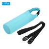 PATIKIL 67mmx185mm Water Bottle Sling Bag, 1 Pack Neoprene Portable Insulated Bottle Holder Carrier with Removable Adjustable Shoulder Strap, Light Blue view 3