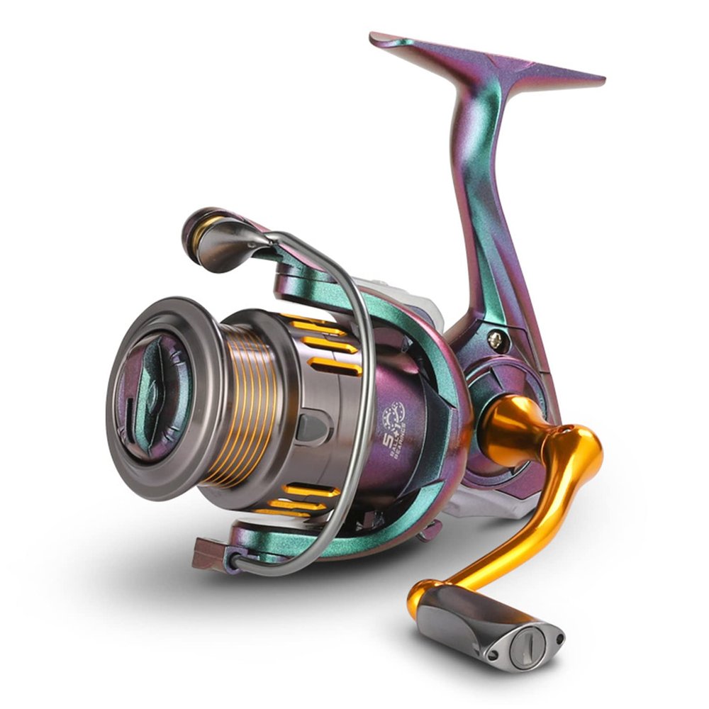Spinning Reel, 5.2:1 High-Speed Gear Ratio, 5 +1 BB Stainless Steel Ball Bearings, Ultra Smooth Powerful Fishing Reel for Saltwater Freshwater