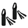 PATIKIL 67mmx185mm Water Bottle Sling Bag, 2 Pack Neoprene Portable Insulated Bottle Holder Carrier with Removable Adjustable Shoulder Strap, Black view 1