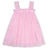 AGQT Baby Girls Tutu Dress Sleeveless Kids Tulle Birthday Party Dresses Casual Playwear Tunic Babydoll Dress Pink-Star Moon Dot Size 6-12 Months view 1