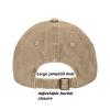 2 Pack Vintage Washed Distressed Baseball Caps for Women Men Low Profile Adjustable Unconstructed Baseball Cap (Sand+Blue) view 3