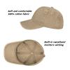 2 Pack Vintage Washed Distressed Baseball Caps for Women Men Low Profile Adjustable Unconstructed Baseball Cap (Sand+Blue) view 4