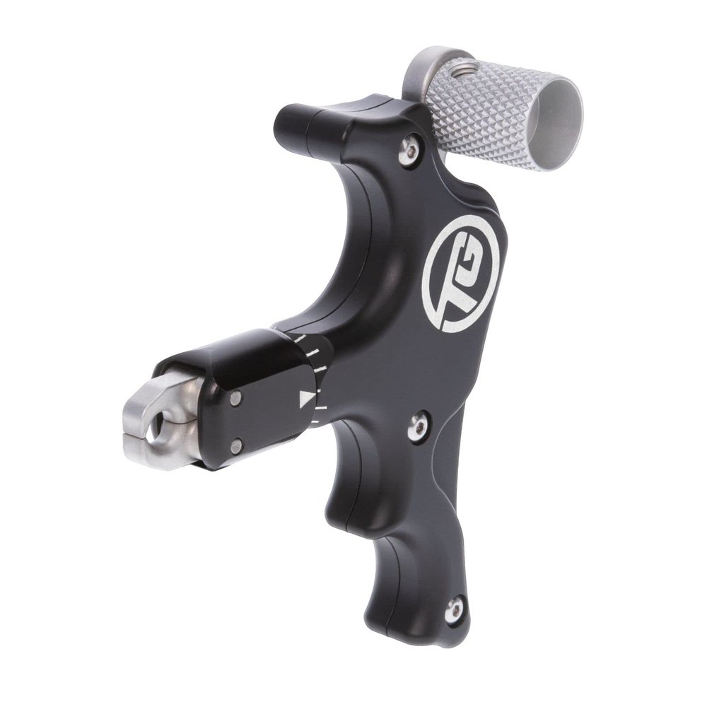 TRUGLO Ready-Shot Ambidextrous Black Thumb Archery Release Aid with Adjustable Lanyard Included - 3 Finger