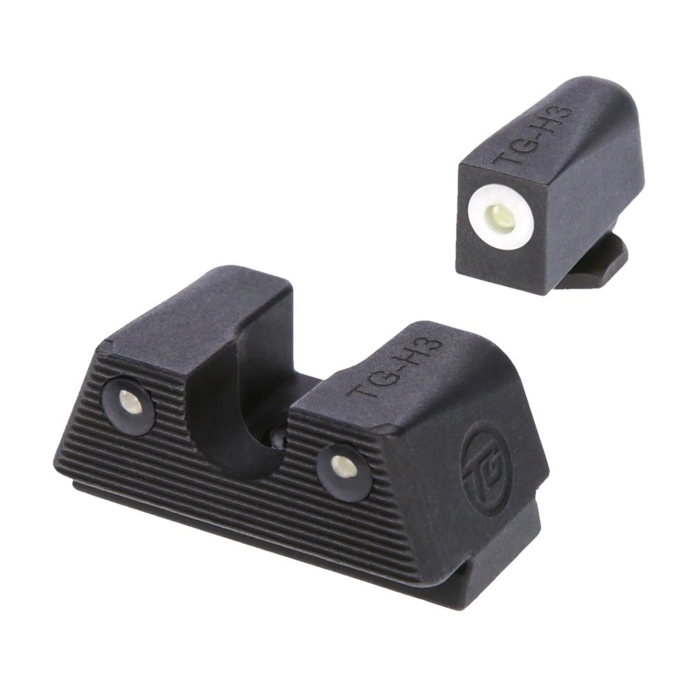 TRUGLO Tritium X Night Sight Set, Compatible with Glock 42/43 Handguns | Glowing Front & Rear Gun Sights with 3-Dot Configuration | Snag-Free Design Fits Most Standard Holsters