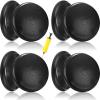 Jerify 4 Pcs Wiggle Seat Flexible Inflated Wobble Cushion Stability Balance Pad Balance Disc Sensory Seat for Men Women Fitness Physical Exercise Improving Posture Home Office(Black) view 1