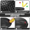 Jerify 4 Pcs Wiggle Seat Flexible Inflated Wobble Cushion Stability Balance Pad Balance Disc Sensory Seat for Men Women Fitness Physical Exercise Improving Posture Home Office(Black) view 3