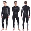 Mens 3mm Neoprene Wetsuit Stretch Full Body Diving Suit Long Sleeve One-Piece Front Zipper Swimsuit view 1