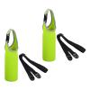 PATIKIL 67mmx185mm Water Bottle Sling Bag, 2 Pack Neoprene Portable Insulated Bottle Holder Carrier with Removable Adjustable Shoulder Strap Fluorescent Green view 1
