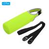 PATIKIL 67mmx185mm Water Bottle Sling Bag, 2 Pack Neoprene Portable Insulated Bottle Holder Carrier with Removable Adjustable Shoulder Strap Fluorescent Green view 3