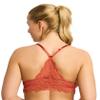 Katie Triangle Bralette for Women, Unpadded and Unlined Wireless Bra, Perfect Adjustable Everyday Lace Lingerie (Medium, Terracotta) view 2