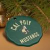 GRAPHICS & MORE Cal Poly Mustangs Logo Porcelain Scalloped Holiday Christmas Tree Ornament - 2.8" (7.1 cm) view 4