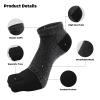 ZAKASA Toe Socks for Men Ankle: No Show Low Cut Toe Socks Individual Five Finger Cotton for Athletic Running 5 Pairs Size 8-15 Grey view 3