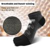 ZAKASA Toe Socks for Men Ankle: No Show Low Cut Toe Socks Individual Five Finger Cotton for Athletic Running 5 Pairs Size 8-15 Grey view 4