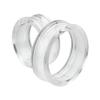 1 PAIR (2pcs) CLEAR ACRYLIC TUNNELS Double Flare Gauges Solid Saddle Thin Ear Flesh Plugs 1015 (7/8" (22MM)) view 1