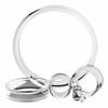 1 PAIR (2pcs) CLEAR ACRYLIC TUNNELS Double Flare Gauges Solid Saddle Thin Ear Flesh Plugs 1015 (7/8" (22MM)) view 2