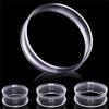 1 PAIR (2pcs) CLEAR ACRYLIC TUNNELS Double Flare Gauges Solid Saddle Thin Ear Flesh Plugs 1015 (7/8" (22MM)) view 4