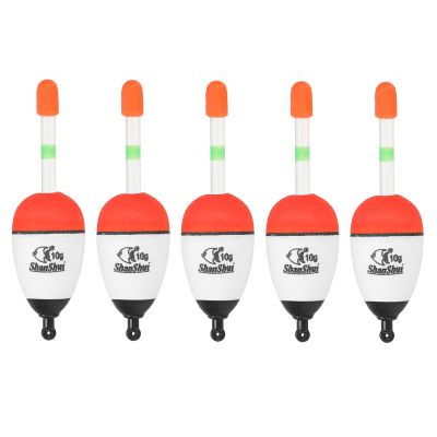 PATIKIL 0.4oz Fishing Bobbers, 5 Pack EVA Fishing Float for Saltwater Freshwater Fishing, White