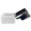 DeckMate Premium Jump Seat With Seat Box - White and Blue view 2