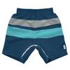 green sprouts i Play Easy-Change Eco Swim Trunks, UPF 50+, Standard 100 by Oeko-TEX Certified, No AZO Dyes, Navy Aqua Gray Color Block - 24mo view 1