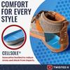 Twisted X Women's CellSole Square Toe Footbed Blue 11 view 3
