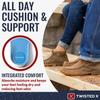 Twisted X Women's CellSole Square Toe Footbed Blue 11 view 4