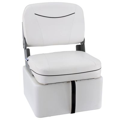 DeckMate Premium Jump Seat With Seat Box - White